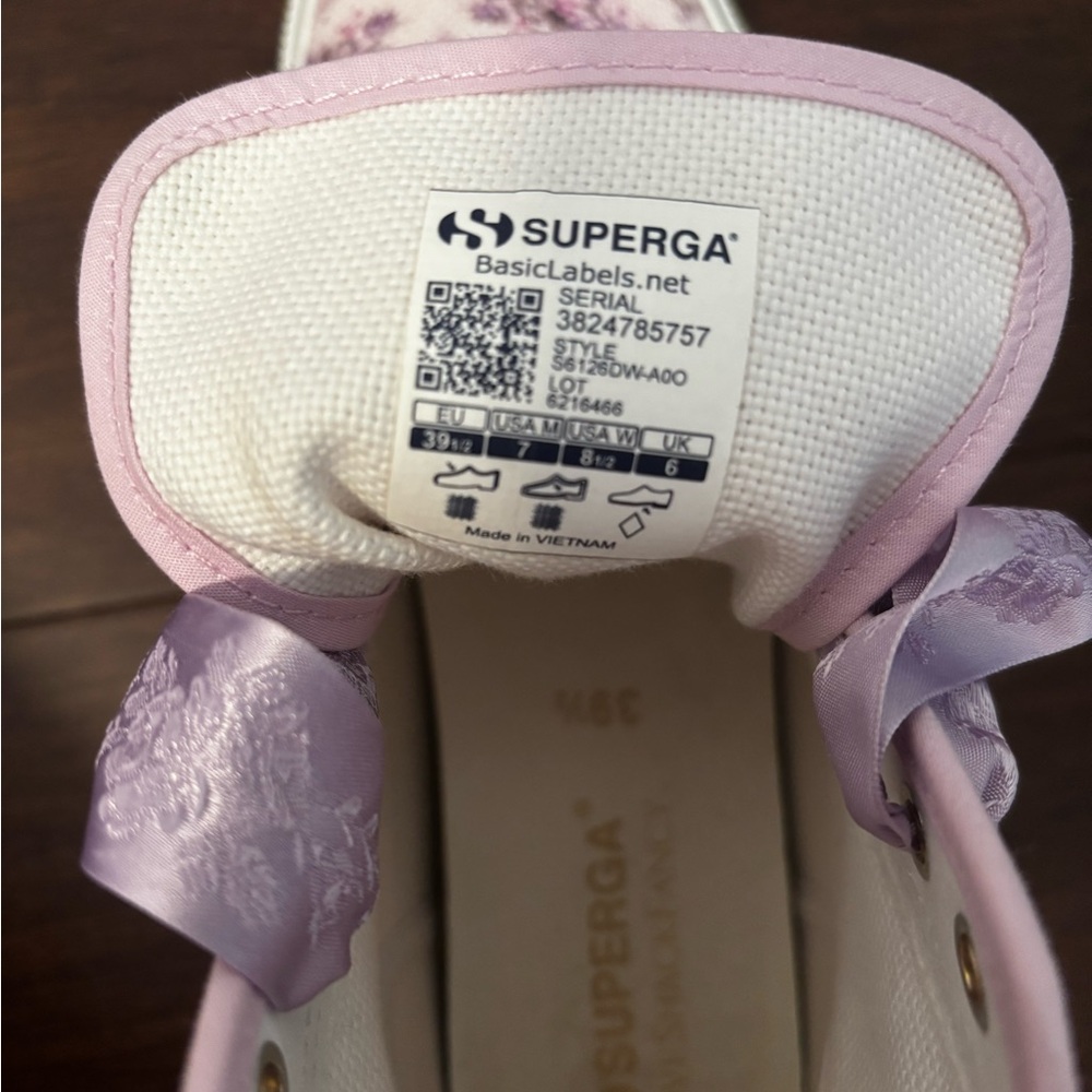 LoveShackFancy Purple Floral Sneakers - Picture 3 of 8